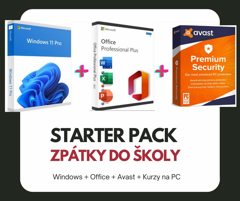 Balík softvéru do nového počítača alebo notebooku (Starter pack 5v1 🍱) - LicenceX.sk - LicenceX.sk